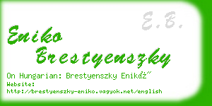 eniko brestyenszky business card
